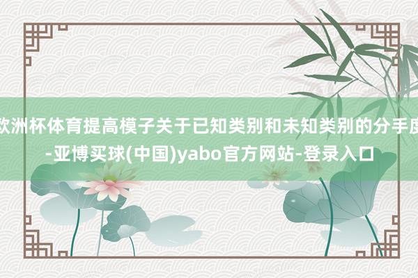 欧洲杯体育提高模子关于已知类别和未知类别的分手度-亚博买球(中国)yabo官方网站-登录入口