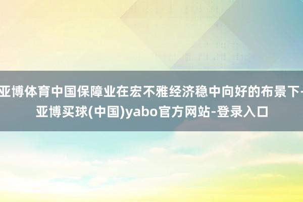 亚博体育中国保障业在宏不雅经济稳中向好的布景下-亚博买球(中国)yabo官方网站-登录入口