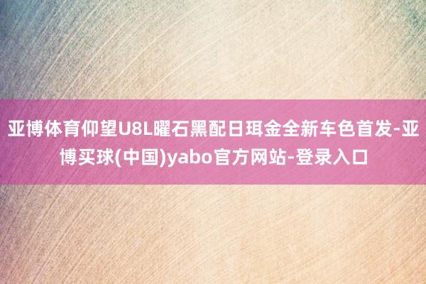 亚博体育仰望U8L曜石黑配日珥金全新车色首发-亚博买球(中国)yabo官方网站-登录入口