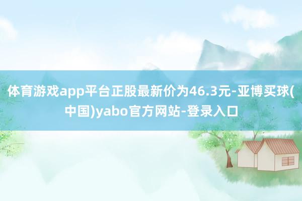 体育游戏app平台正股最新价为46.3元-亚博买球(中国)yabo官方网站-登录入口