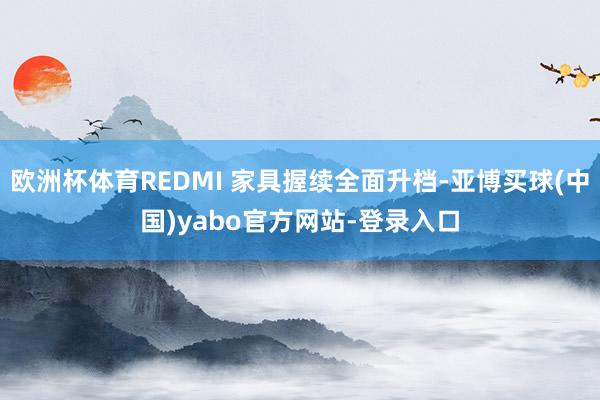 欧洲杯体育REDMI 家具握续全面升档-亚博买球(中国)yabo官方网站-登录入口
